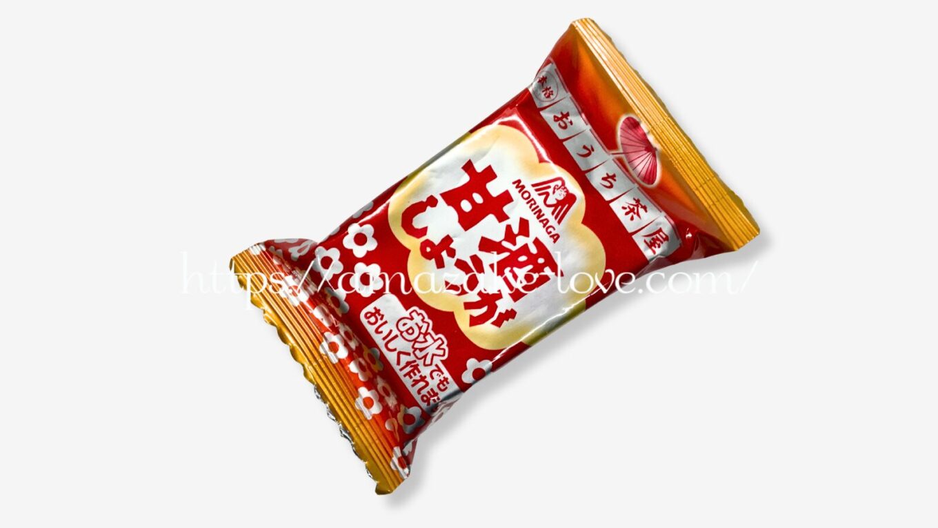 【甘酒】森永製菓『甘酒（しょうが）』（パッケージの中身）