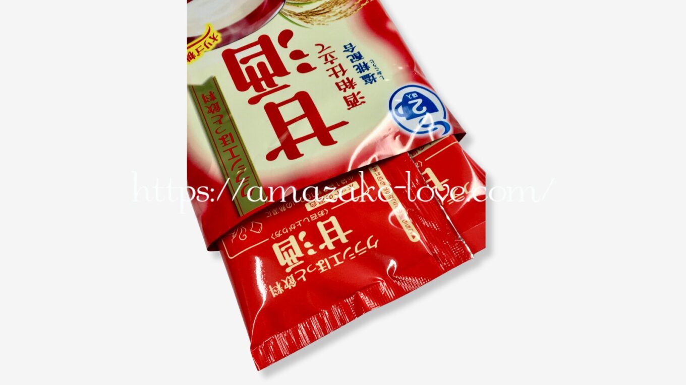 【甘酒】クラシエ『甘酒 粉末タイプ』（パッケージの中身）