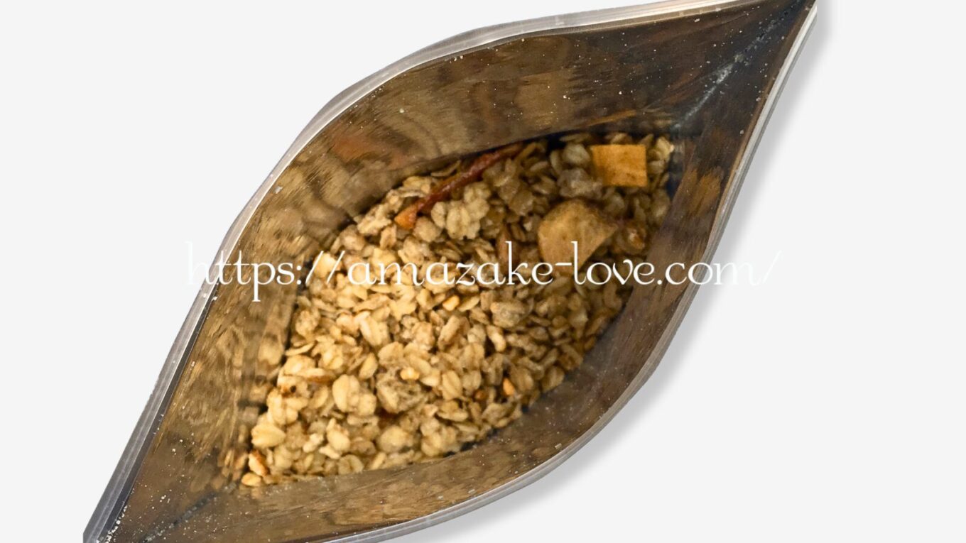 【甘酒フード】幸福米穀『甘酒グラノーラ』（パッケージの中身）