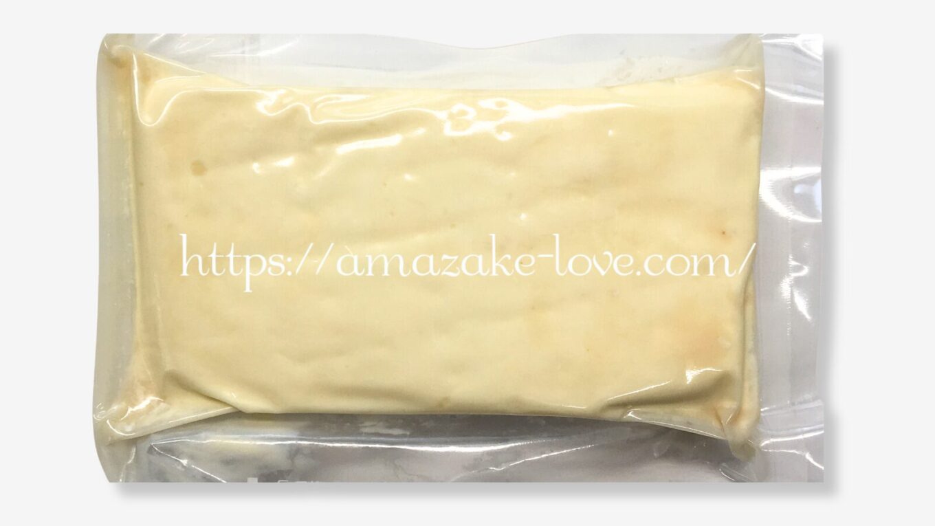 【甘酒フード】奥飛騨酒造『大吟醸酒粕クリームチーズ』（パッケージの中身）