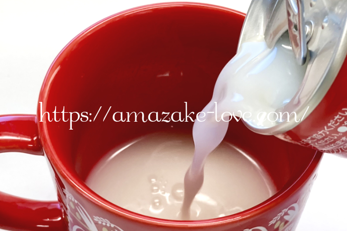[Amazake blog] The novelty of Morinaga Amazake is cute(amazake & mug)