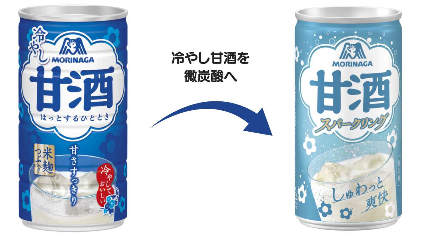 【甘酒新発売】森永製菓『スパークリング甘酒』